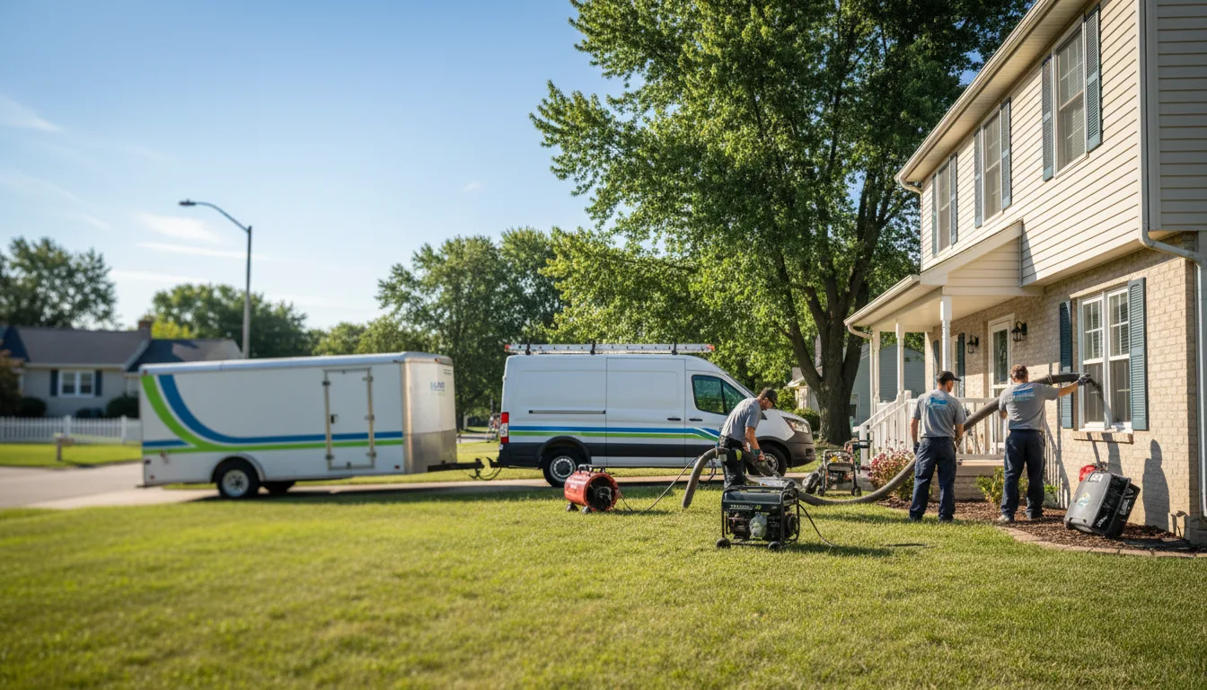 Flooded Basement Restoration And Cleanup With Repair in Milroy, IN near me